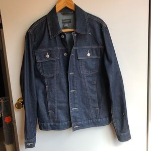 Banana Republic stretch dark denim jacket